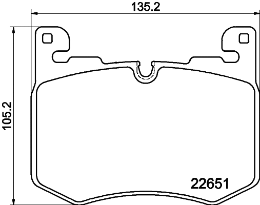 Brake Pad Set, disc brake (MDB3346)