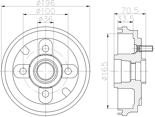 Brake Drum (MBD318)