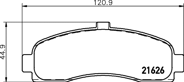 Brake Pad Set, disc brake (MDB1623)
