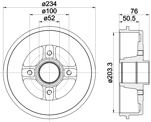 Brake Drum (MBD044)