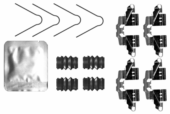 Accessory Kit, disc brake pad (MBA0098)