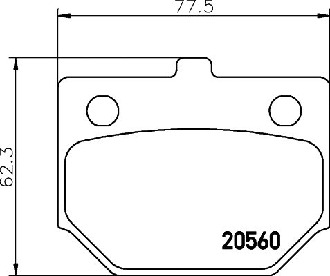 Brake Pad Set, disc brake (MDB1125)