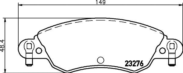 Brake Pad Set, disc brake (MDB2189)