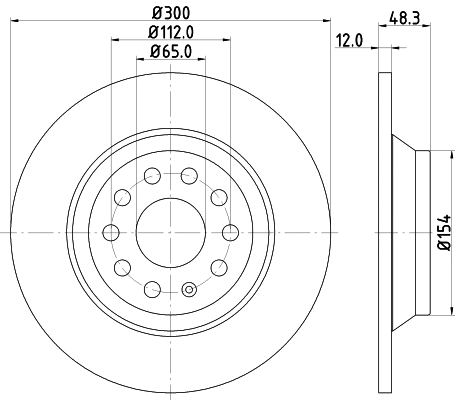 Brake Disc (MDC2527)