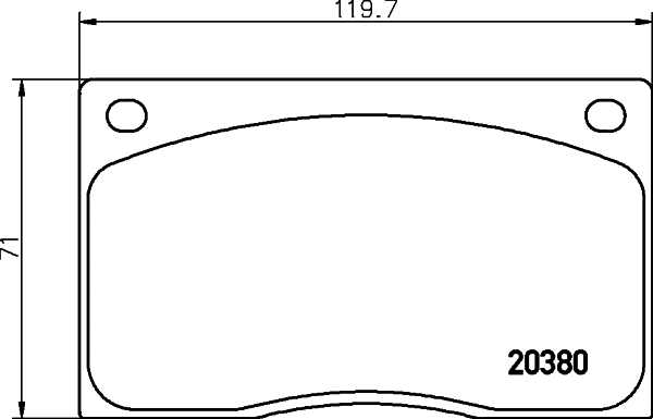 Brake Pad Set, disc brake (MGB585)