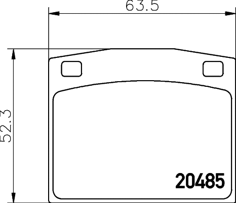 Brake Pad Set, disc brake (MDB1106)