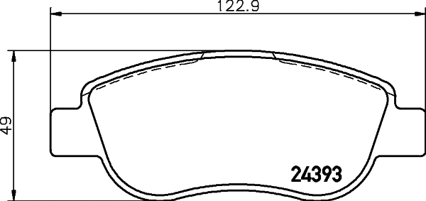 Brake Pad Set, disc brake (MDB2792)