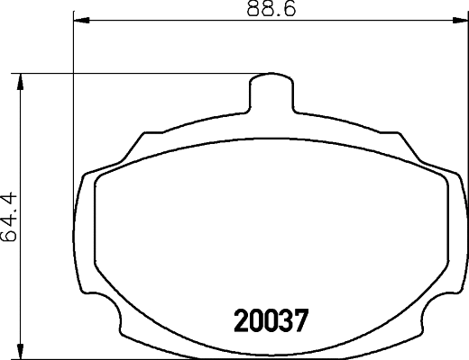 Brake Pad Set, disc brake (MLB10)