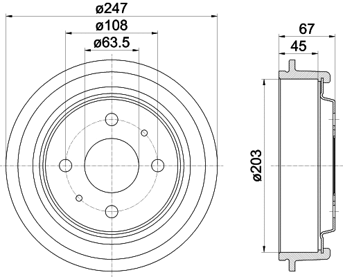 Brake Drum (MBD001)