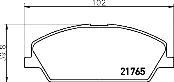 Brake Pad Set, disc brake (MDB2099)