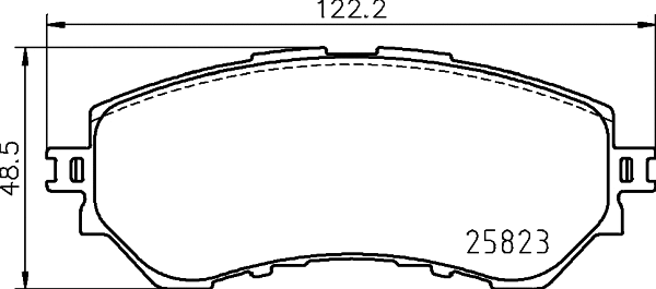Brake Pad Set, disc brake (MDB3888)