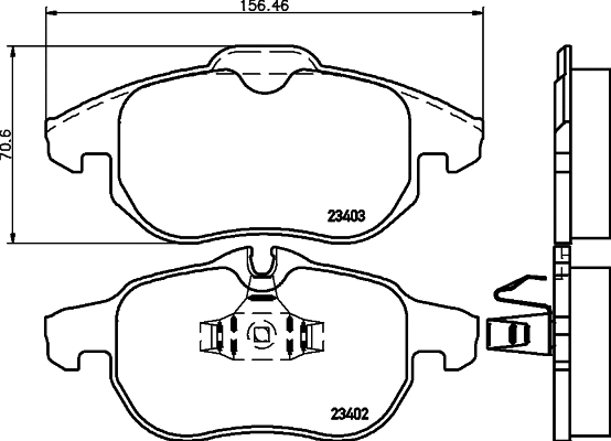 Brake Kit, disc brake (MDK0193)