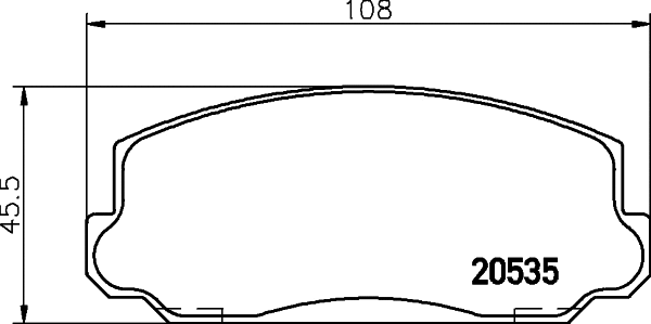 Brake Pad Set, disc brake (MDB1119)