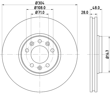 Brake Disc (MDC1848)