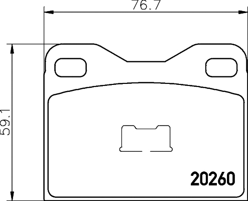 Brake Pad Set, disc brake (MDB2424)