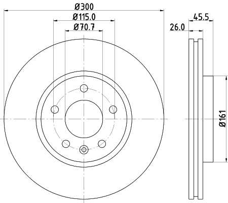Brake Disc (MDC2133)
