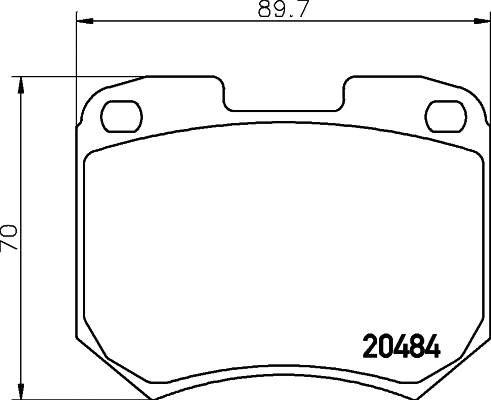 Brake Pad Set, disc brake (MDB1130)
