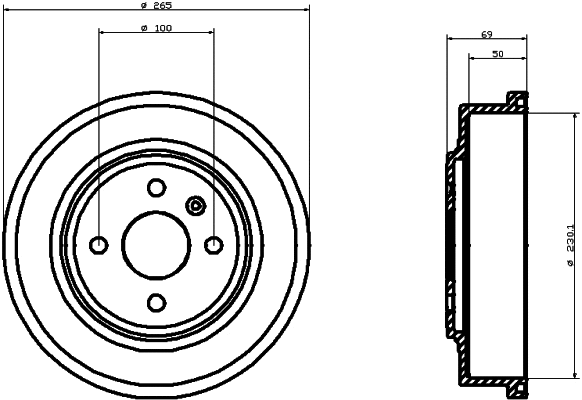 Brake Drum (MBD286)