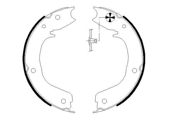 Brake Shoe Set, parking brake (MFR627)