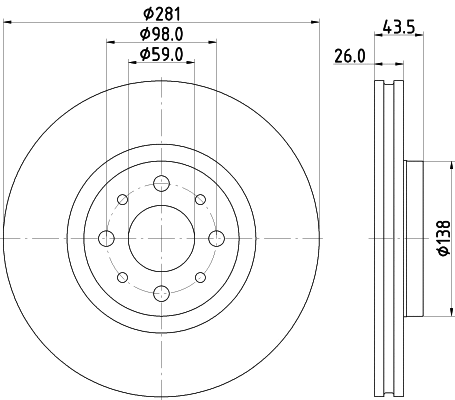Brake Disc (MDC3168C)