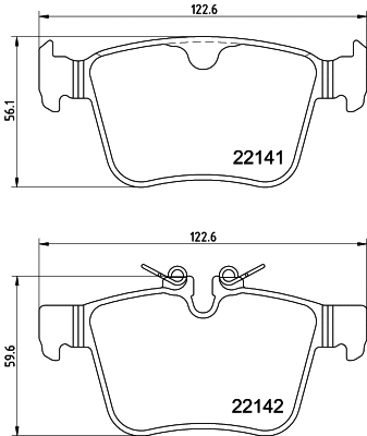 Brake Pad Set, disc brake (MDB4101)