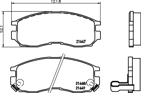 Brake Pad Set, disc brake (MDB1509)