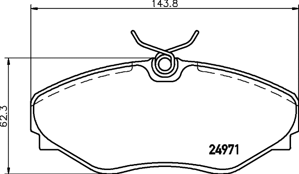 Brake Pad Set, disc brake (MDB2564)