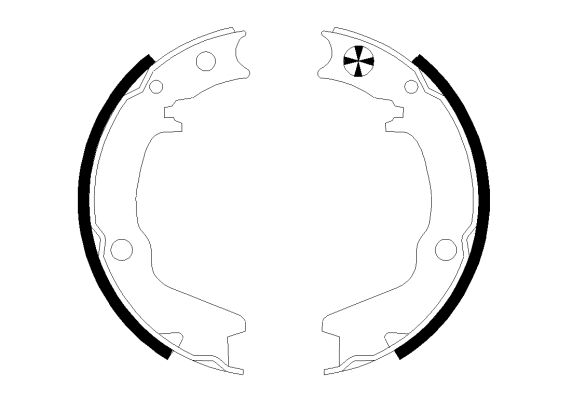 Brake Shoe Set, parking brake (MFR745)