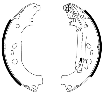 Brake Shoe Set (MFR579)