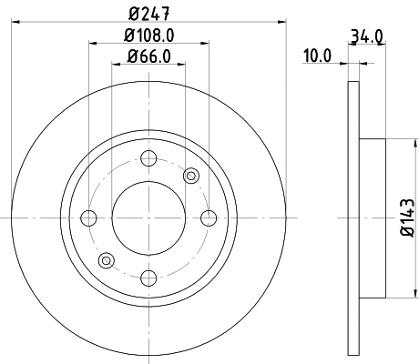 Brake Kit, disc brake (MDK0208)