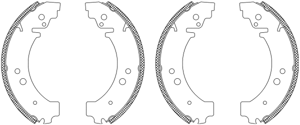 Brake Shoe Set (MSK026)