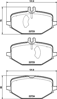Brake Pad Set, disc brake (MDB84178)