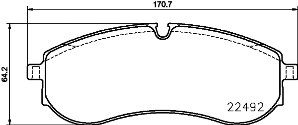 Brake Pad Set, disc brake (MDB4173)
