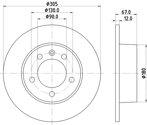 Brake Disc (MDC1529)