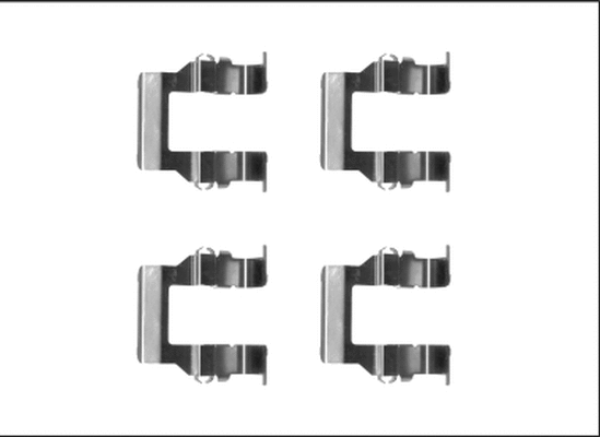 Accessory Kit, disc brake pad (MBA1279)