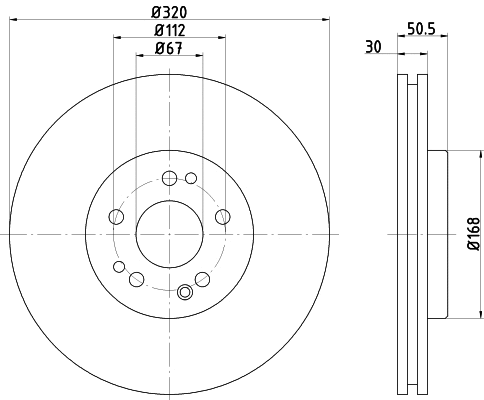 Brake Disc (MDC1304R)