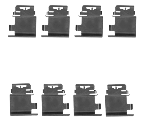 Accessory Kit, disc brake pad (MBA1890R)