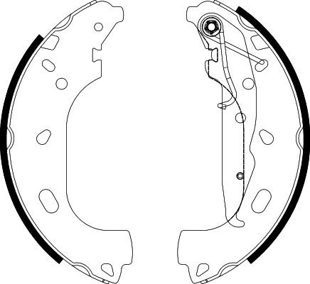 Brake Shoe Set (MFR781)