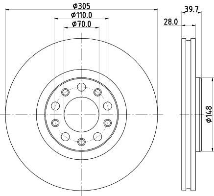 Brake Disc (MDC2823C)