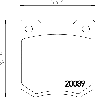 Brake Pad Set, disc brake (MGB535)