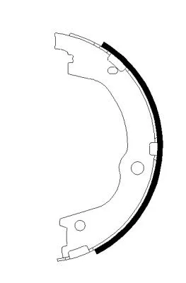 Brake Shoe Set, parking brake (MFR715)