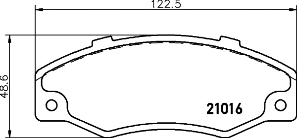 Brake Pad Set, disc brake (MDB1355)