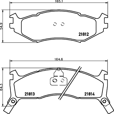 Brake Pad Set, disc brake (MDB1789)