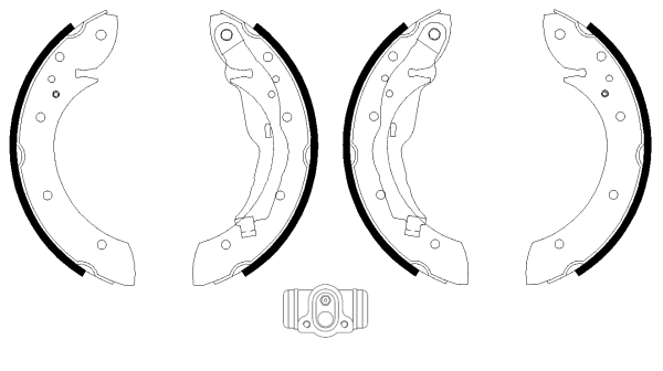 Brake Shoe Set (MSK147)