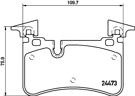 Brake Pad Set, disc brake (MDB3045)