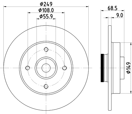 Brake Disc (MDC1860)