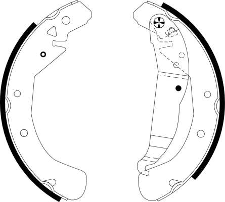 Brake Shoe Set (MFR572)