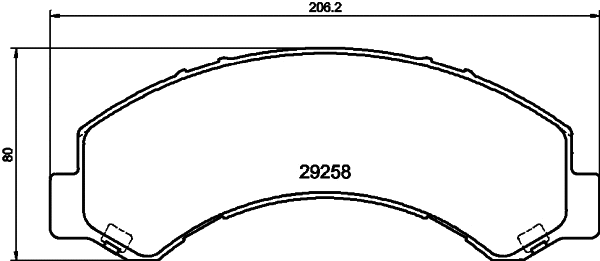Brake Pad Set, disc brake (MDB4185)