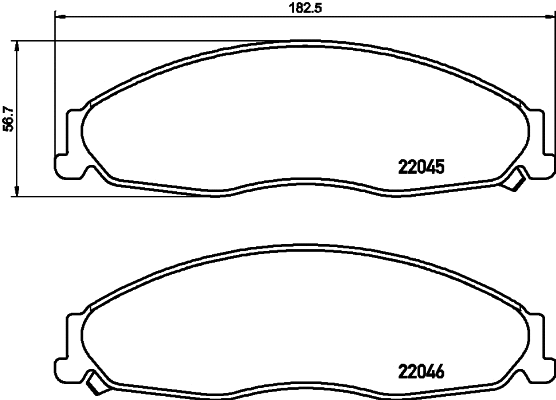 Brake Pad Set, disc brake (MDB3729)