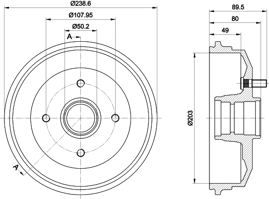 Brake Drum (MBD052)